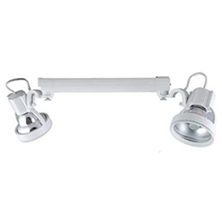 Gorgeousglow 39W Metal Halide T6-G12 24 deg Track Light Fixture, Silver GO1585152